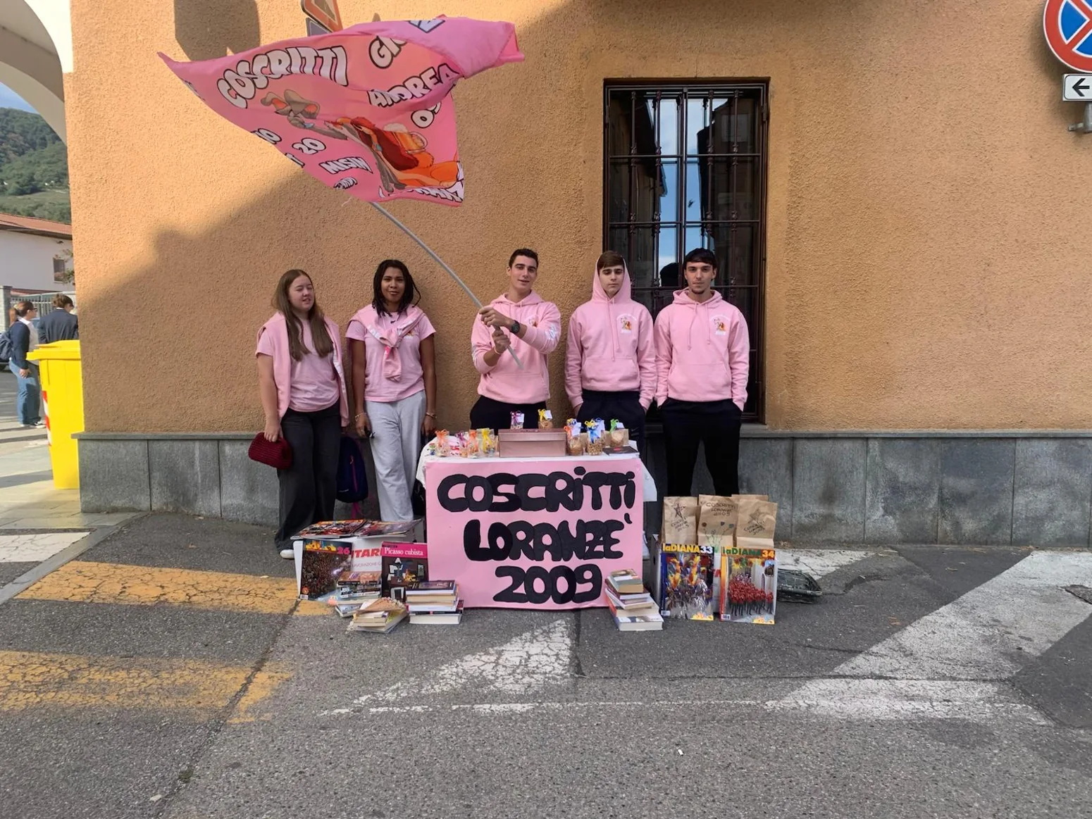 Il banchetto dei Coscritti durante la manifestazione